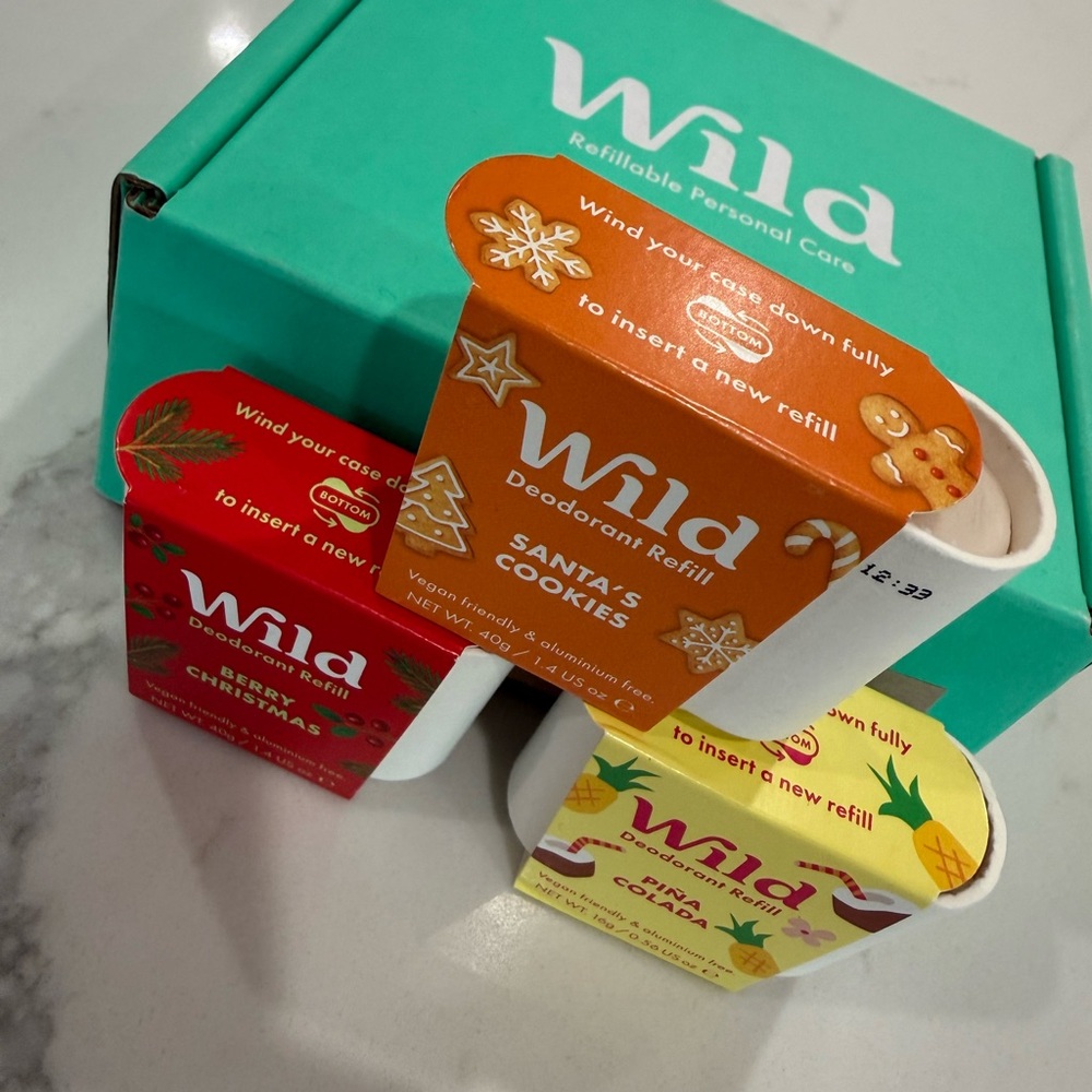 Wild Deodorant Refill Pack - Orange, Red, Yellow